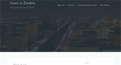 Desktop Screenshot of investinzambia.com